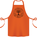 Trees What a Wonderful World Environment Cotton Apron 100% Organic Orange