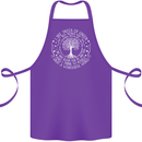 Trees What a Wonderful World Environment Cotton Apron 100% Organic Purple