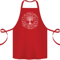 Trees What a Wonderful World Environment Cotton Apron 100% Organic Red