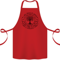 Trees What a Wonderful World Environment Cotton Apron 100% Organic Red