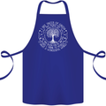 Trees What a Wonderful World Environment Cotton Apron 100% Organic Royal Blue