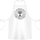 Trees What a Wonderful World Environment Cotton Apron 100% Organic White