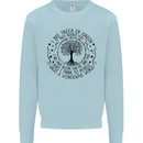 Trees What a Wonderful World Environment Kids Sweatshirt Jumper Light Blue