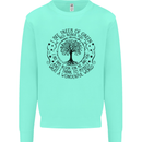 Trees What a Wonderful World Environment Kids Sweatshirt Jumper Peppermint