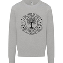 Trees What a Wonderful World Environment Kids Sweatshirt Jumper Sports Grey