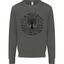 Trees What a Wonderful World Environment Kids Sweatshirt Jumper Storm Grey