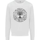 Trees What a Wonderful World Environment Kids Sweatshirt Jumper White