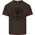 Trees What a Wonderful World Environment Kids T-Shirt Childrens Chocolate