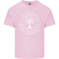 Trees What a Wonderful World Environment Kids T-Shirt Childrens Light Pink