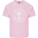 Trees What a Wonderful World Environment Kids T-Shirt Childrens Light Pink