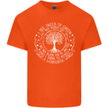Trees What a Wonderful World Environment Kids T-Shirt Childrens Orange