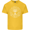 Trees What a Wonderful World Environment Kids T-Shirt Childrens Yellow