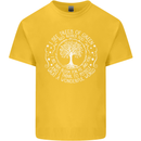 Trees What a Wonderful World Environment Kids T-Shirt Childrens Yellow
