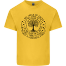 Trees What a Wonderful World Environment Kids T-Shirt Childrens Yellow