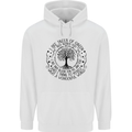 Trees What a Wonderful World Environment Mens 80% Cotton Hoodie White