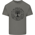 Trees What a Wonderful World Environment Mens Cotton T-Shirt Tee Top Charcoal