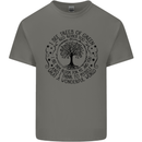 Trees What a Wonderful World Environment Mens Cotton T-Shirt Tee Top Charcoal