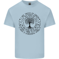 Trees What a Wonderful World Environment Mens Cotton T-Shirt Tee Top Light Blue