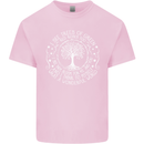 Trees What a Wonderful World Environment Mens Cotton T-Shirt Tee Top Light Pink