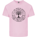 Trees What a Wonderful World Environment Mens Cotton T-Shirt Tee Top Light Pink