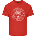 Trees What a Wonderful World Environment Mens Cotton T-Shirt Tee Top Red
