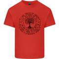 Trees What a Wonderful World Environment Mens Cotton T-Shirt Tee Top Red