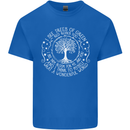 Trees What a Wonderful World Environment Mens Cotton T-Shirt Tee Top Royal Blue