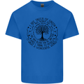 Trees What a Wonderful World Environment Mens Cotton T-Shirt Tee Top Royal Blue