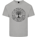 Trees What a Wonderful World Environment Mens Cotton T-Shirt Tee Top Sports Grey