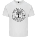 Trees What a Wonderful World Environment Mens Cotton T-Shirt Tee Top White