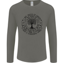 Trees What a Wonderful World Environment Mens Long Sleeve T-Shirt Charcoal