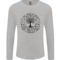 Trees What a Wonderful World Environment Mens Long Sleeve T-Shirt Sports Grey