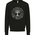Trees What a Wonderful World Environment Mens Sweatshirt Jumper Black