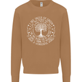 Trees What a Wonderful World Environment Mens Sweatshirt Jumper Caramel Latte