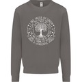Trees What a Wonderful World Environment Mens Sweatshirt Jumper Charcoal