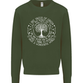 Trees What a Wonderful World Environment Mens Sweatshirt Jumper Forest Green