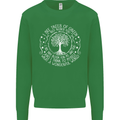 Trees What a Wonderful World Environment Mens Sweatshirt Jumper Irish Green