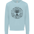 Trees What a Wonderful World Environment Mens Sweatshirt Jumper Light Blue