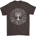 Trees What a Wonderful World Environment Mens T-Shirt Cotton Gildan Dark Chocolate