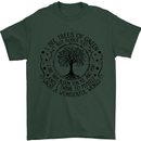Trees What a Wonderful World Environment Mens T-Shirt Cotton Gildan Forest Green