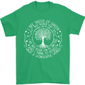 Trees What a Wonderful World Environment Mens T-Shirt Cotton Gildan Irish Green