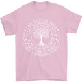 Trees What a Wonderful World Environment Mens T-Shirt Cotton Gildan Light Pink