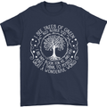 Trees What a Wonderful World Environment Mens T-Shirt Cotton Gildan Navy Blue