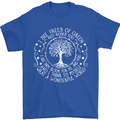 Trees What a Wonderful World Environment Mens T-Shirt Cotton Gildan Royal Blue