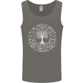 Trees What a Wonderful World Environment Mens Vest Tank Top Charcoal
