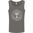 Trees What a Wonderful World Environment Mens Vest Tank Top Charcoal
