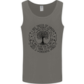 Trees What a Wonderful World Environment Mens Vest Tank Top Charcoal