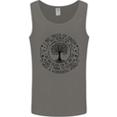 Trees What a Wonderful World Environment Mens Vest Tank Top Charcoal