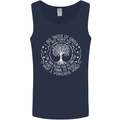 Trees What a Wonderful World Environment Mens Vest Tank Top Navy Blue