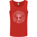 Trees What a Wonderful World Environment Mens Vest Tank Top Red